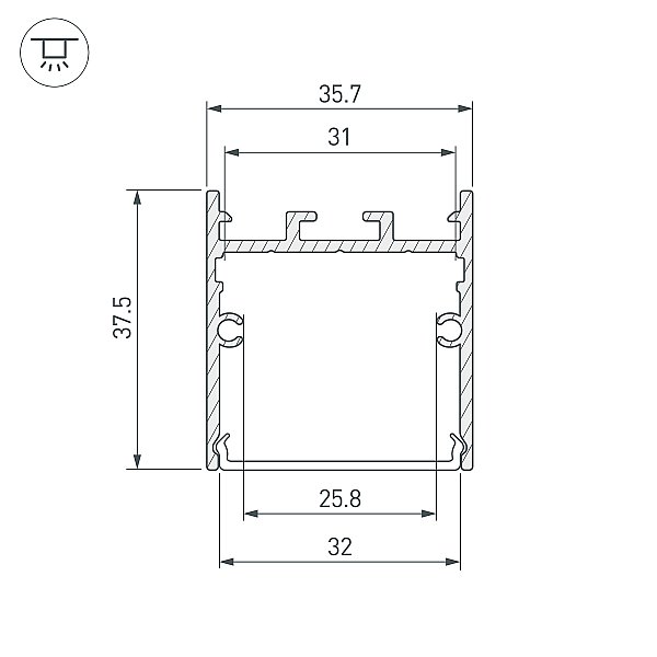 Профиль Arlight Sl-Line 038362