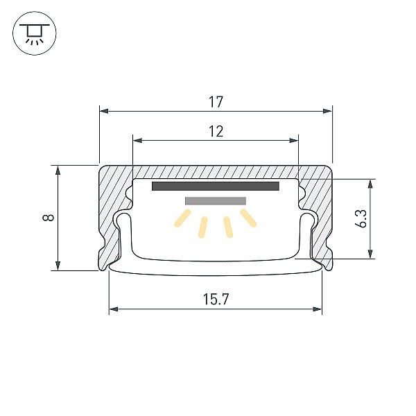 Профиль Arlight Arh-Line 038439