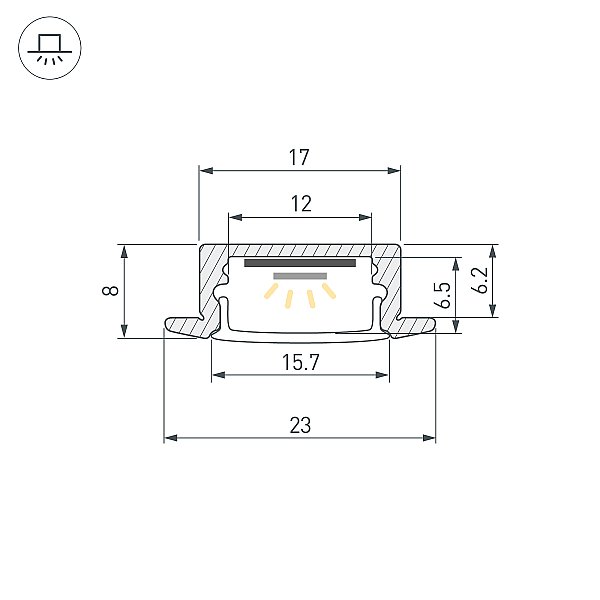 Профиль Arlight Arh-Line 040300