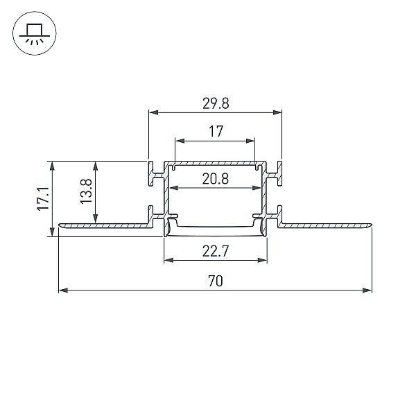 Профиль Arlight Fantom-Bent 040347(1)