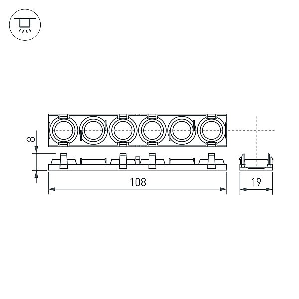 Экран для профиля Arlight Sl-Line 041793