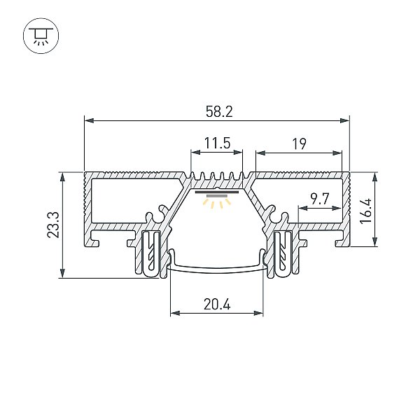 Профиль Arlight Stretch 042946