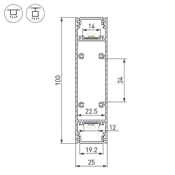 Профиль Arlight Sl-Line 043112
