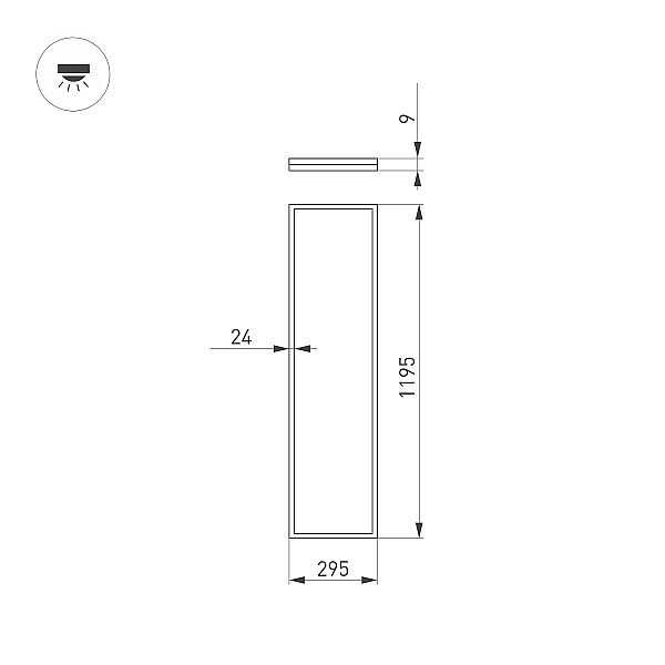 Светильник армстронг Arlight Intenso 043558