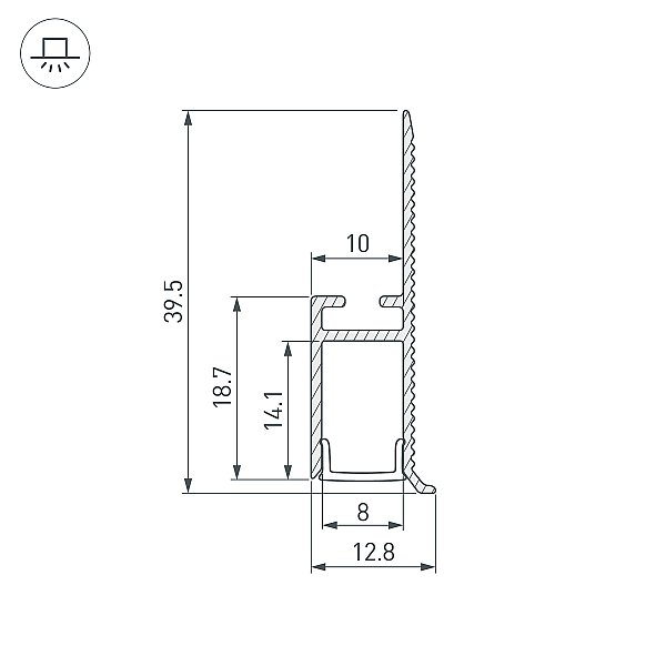 Профиль Arlight Bent-Side 043694(1)