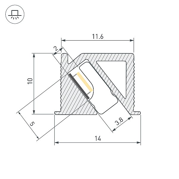Профиль Arlight Sl-Bevel 044084
