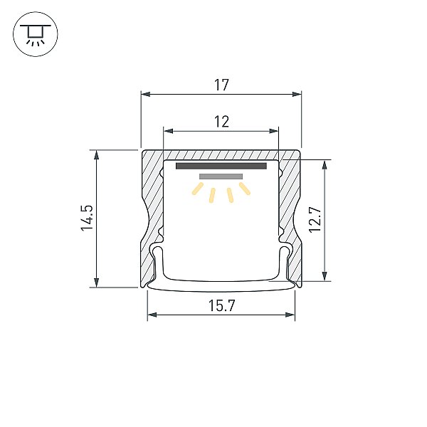 Профиль Arlight Arh-Line 044275