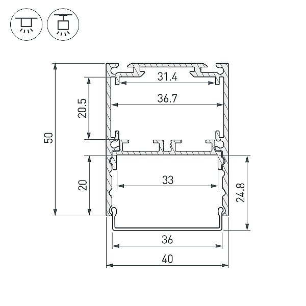 Профиль Arlight Sl-Line 044666