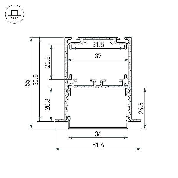 Профиль Arlight Sl-Linia 044682