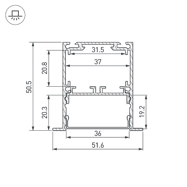 Профиль Arlight Sl-Linia 044682