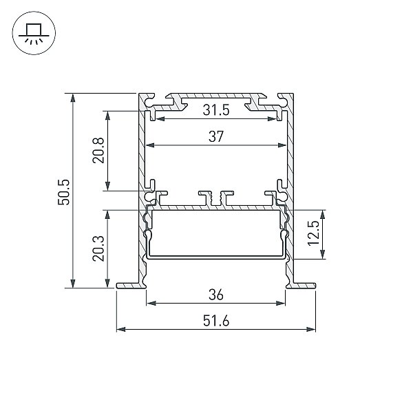 Профиль Arlight Sl-Linia 044682