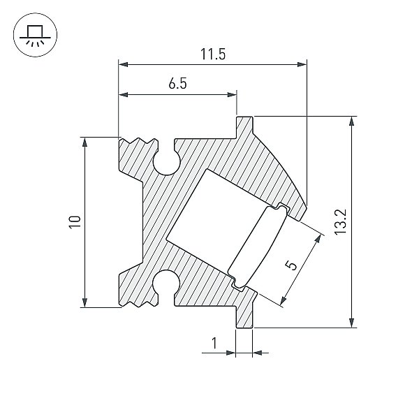 Профиль Arlight Sl-Bevel 045328