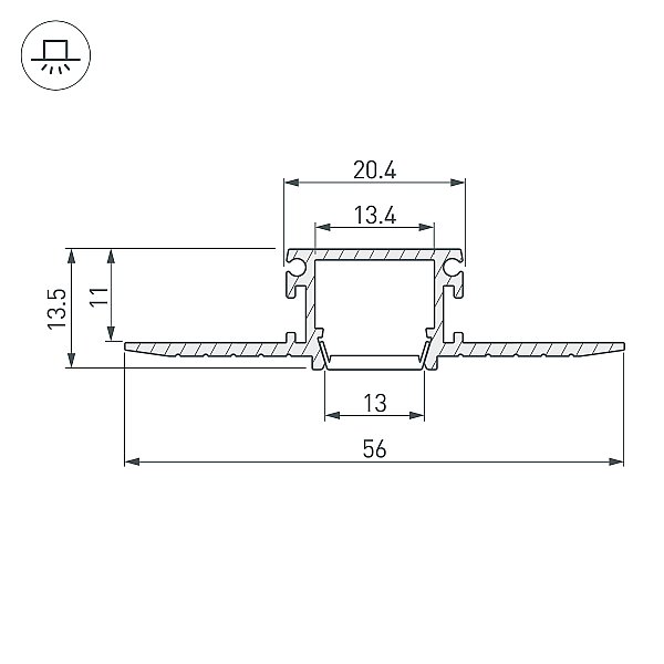 Профиль Arlight Pds 045497