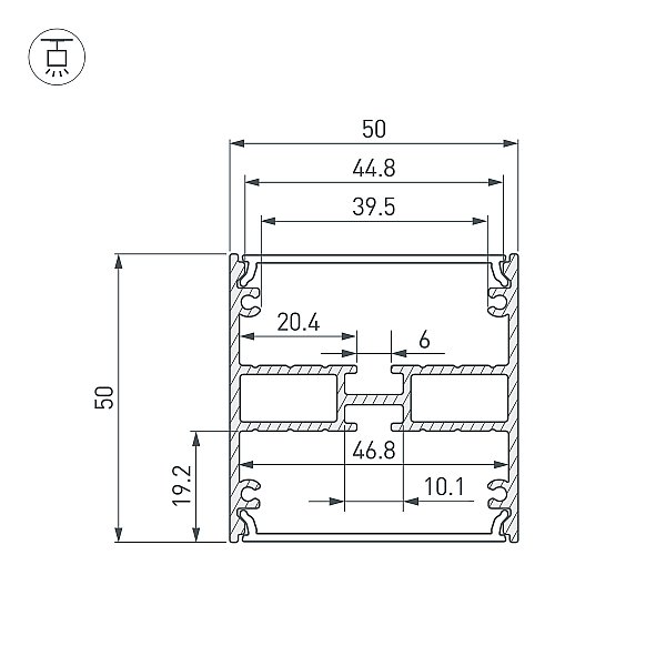Профиль Arlight Arh-Line 045654