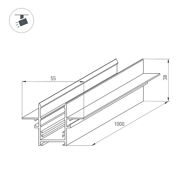 Шинопровод Arlight Mag-25 046284