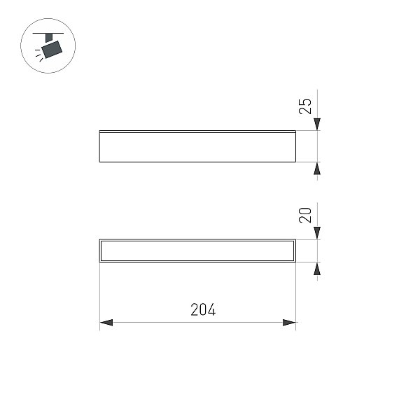 Трековый светильник Arlight Mag-25 046332