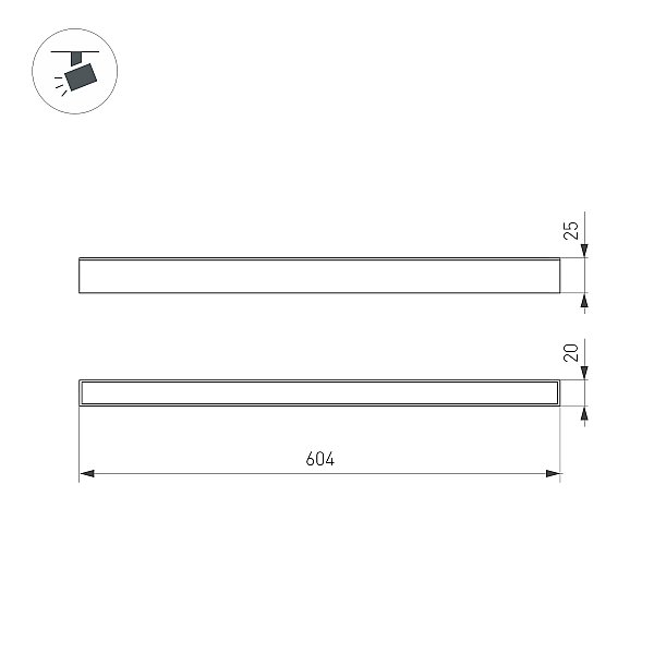 Трековый светильник Arlight Mag-25 046335