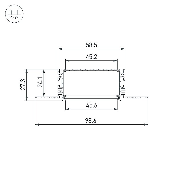 Профиль Arlight Bent-Side 046423