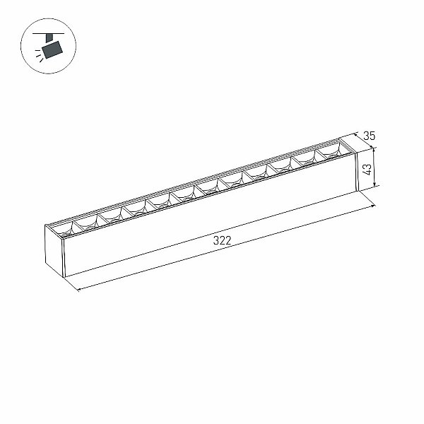 Трековый светильник Arlight Mag-45 046525