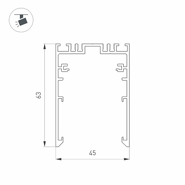 Шинопровод Arlight Mag-45 046601