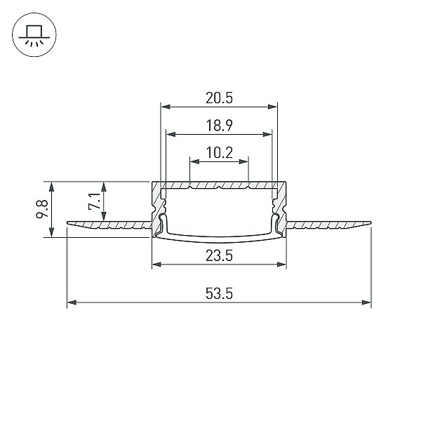 Профиль Arlight Sl-Fantom 047360