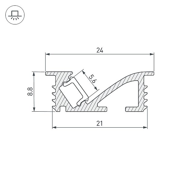 Профиль Arlight Sl-Bevel 048997