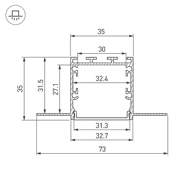 Профиль Arlight Sl-Linia 049950