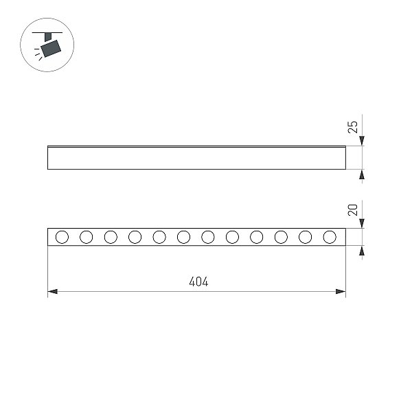 Трековый светильник Arlight Mag-25 050052