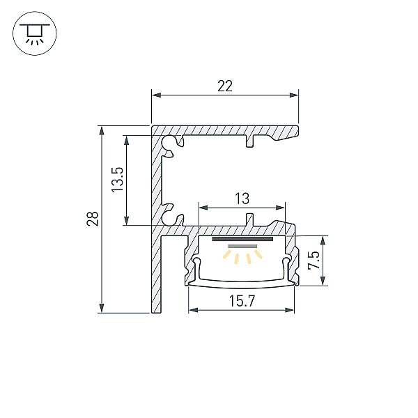 Профиль Arlight Arh-Wall 050488