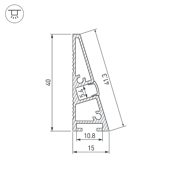 Профиль Arlight Arh-Plintus 052398