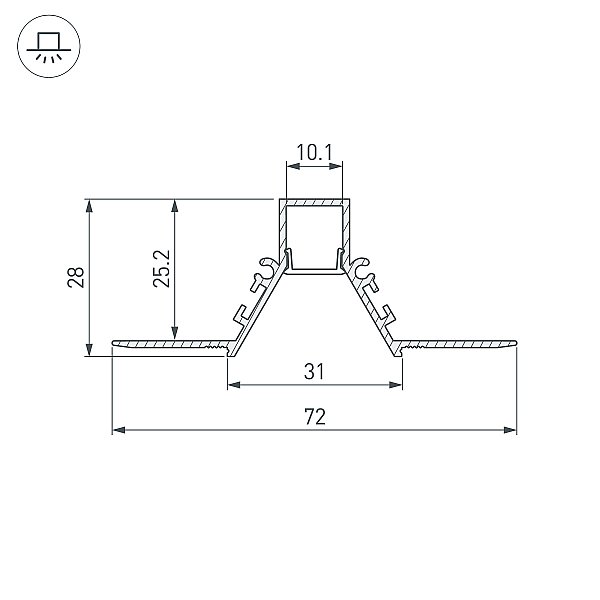 Профиль Arlight Sl-Comfort 053030