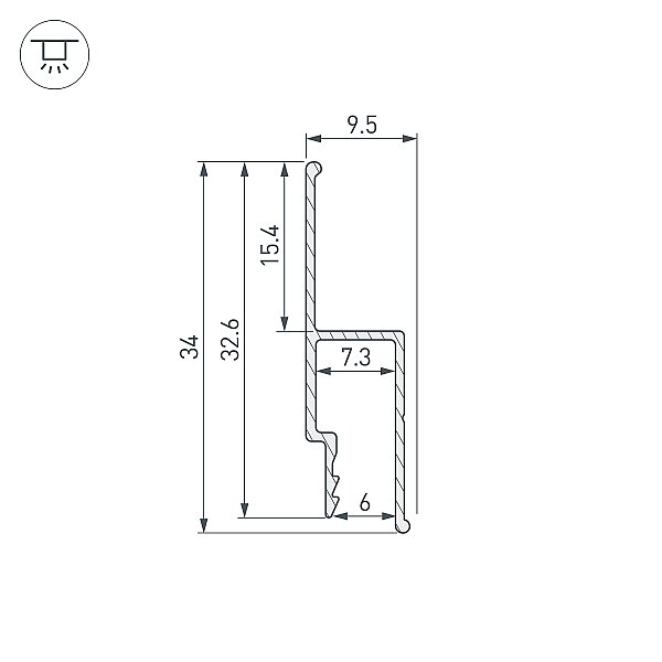 Профиль Arlight Stretch 056254