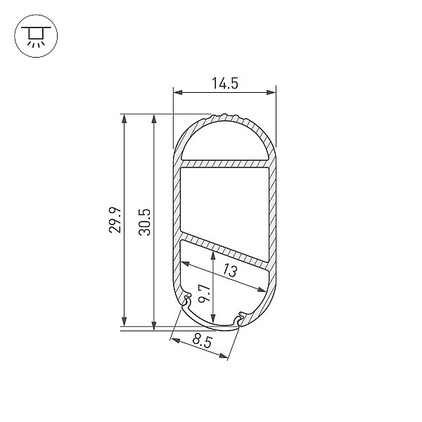 Профиль Arlight Arh-Mini 050153