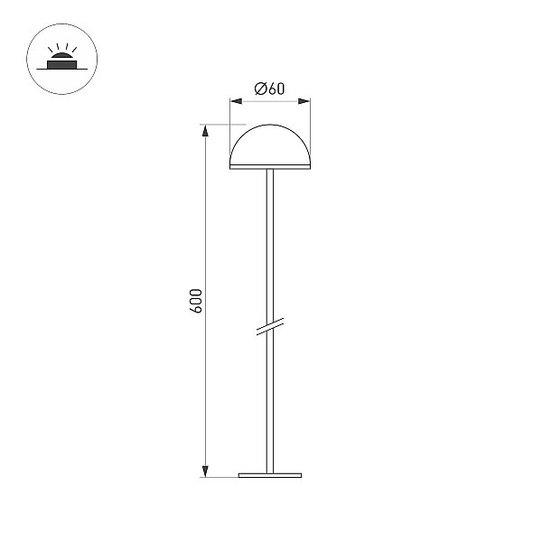 Грунтовый светильник Arlight Enoki 050672