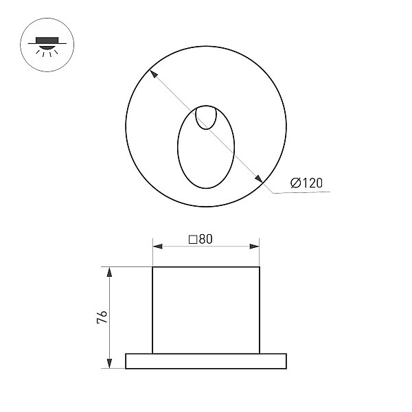 Подсветка для ступеней Arlight Tie 050872