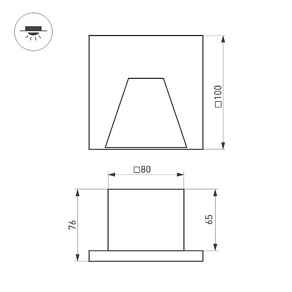 Подсветка для ступеней Arlight Tie 050875