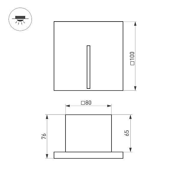Подсветка для ступеней Arlight Tie 051050
