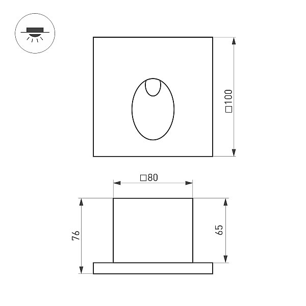 Подсветка для ступеней Arlight Tie 051051