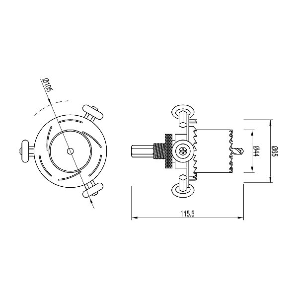 Двухуровневая коронка Arlight Drill 052997
