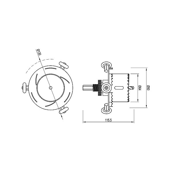 Двухуровневая коронка Arlight Drill 053042