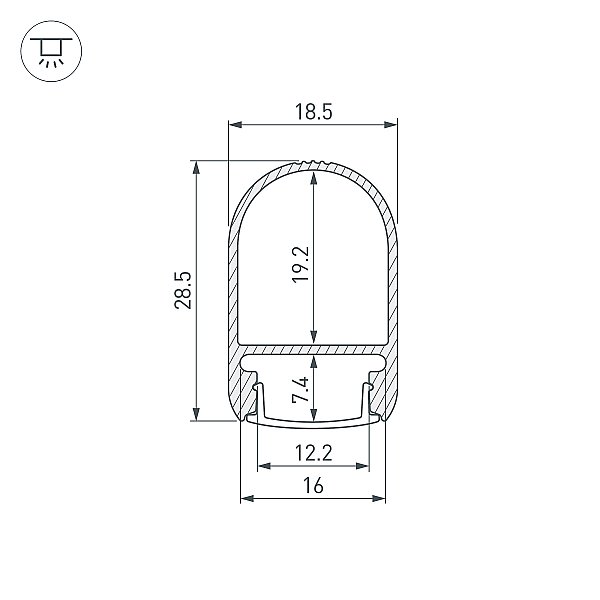 Профиль Arlight Arh-Mini 053565