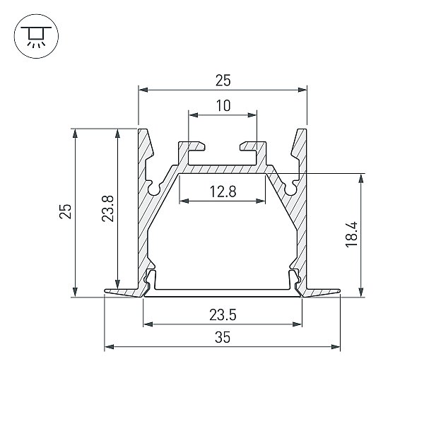 Профиль Arlight Sl-Linia 053805