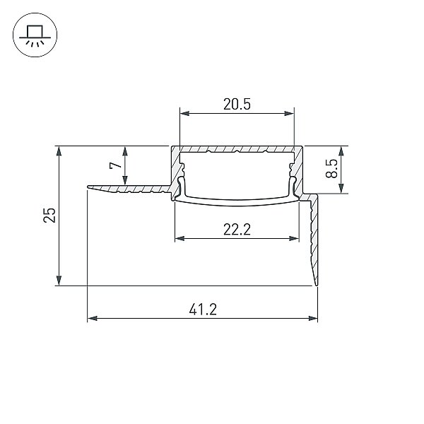 Профиль Arlight Sl-Fantom 054183