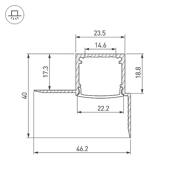 Профиль Arlight Sl-Fantom 054184
