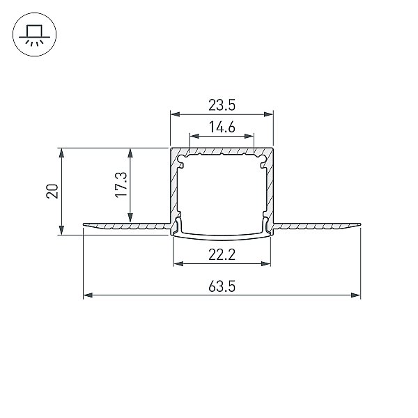 Профиль Arlight Sl-Fantom 054185