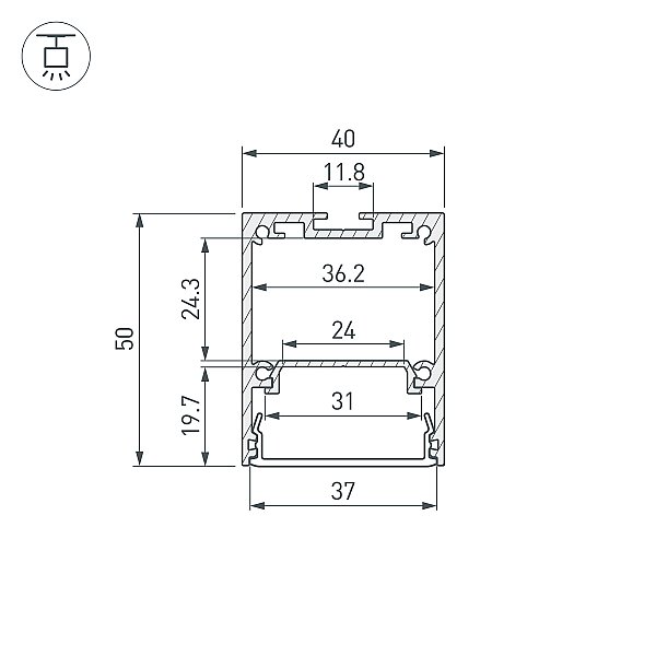 Профиль Arlight Ip-Line 055135