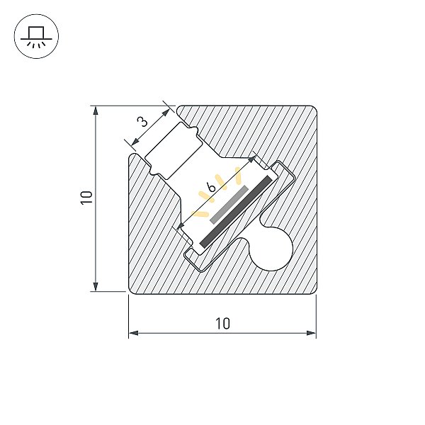 Профиль Arlight Sl-Kant 055325
