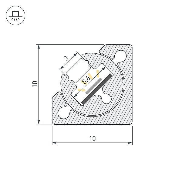 Профиль Arlight Sl-Kant 055331