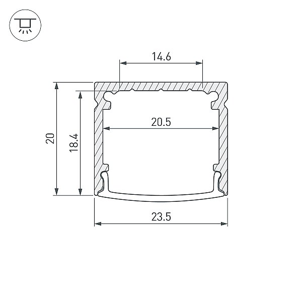 Профиль Arlight Sl-Fantom 055756
