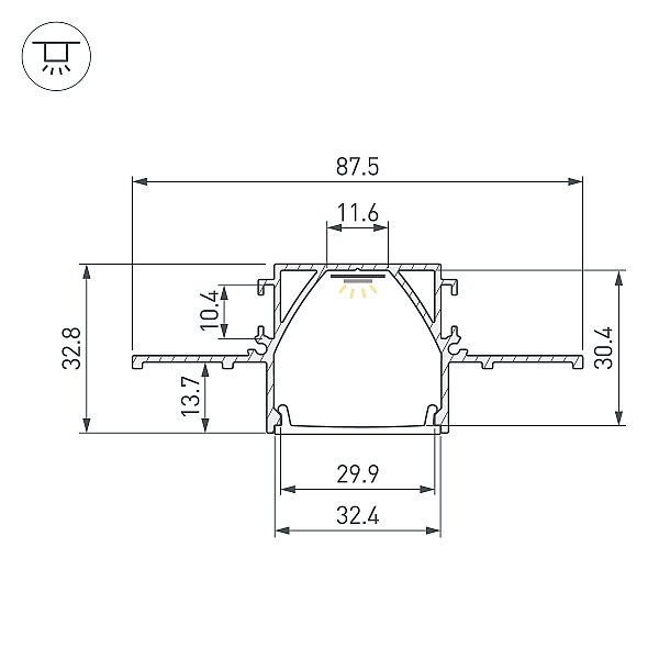 Профиль Arlight Sl-Linia 058472